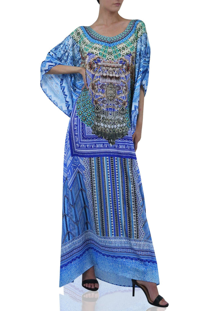 designer caftans, luxury caftan, Colors of Fashion, caftans with pockets,