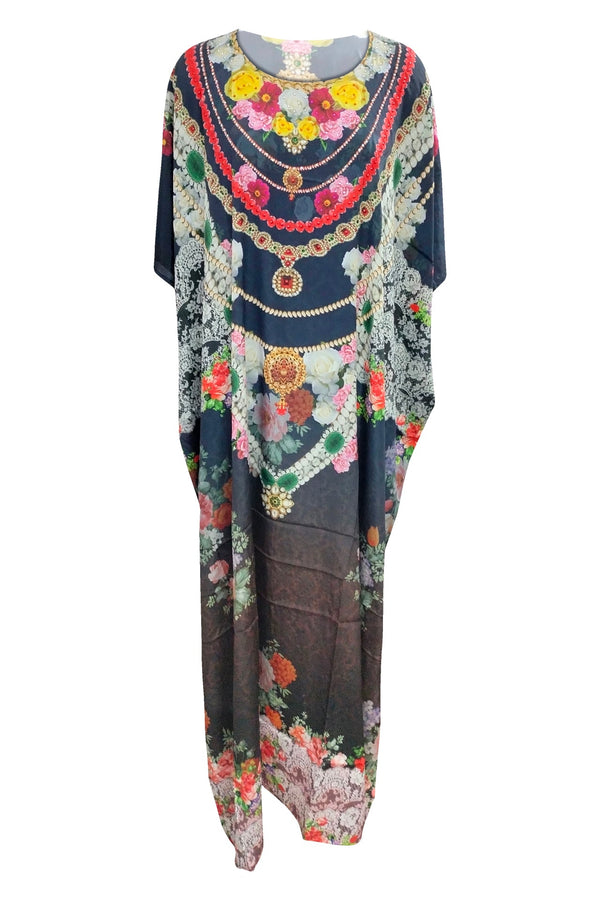 Black Full Length Caftan